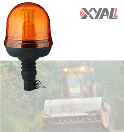 Lampu LED Lori Beacon Berkelip Dengan Tiang DIN